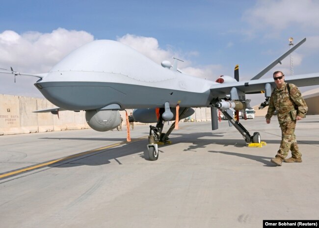 گفته می‌شود خودروی حامل قاسم سلیمانی با پهپادهای MQ-9 Reaper مورد حمله قرار گرفت