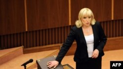 Slovak Prime Minister Iveta Radicova (file photo)