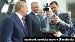 Встреча российского главы Крыма Сергея Аксенова и президента Сирии Башара Асада, октябрь 2018 года. Архивное фото