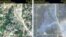 Nagorno-Karabakh - Satellite images of a cemetery in the Karabakh village of Mets Tagher taken before and after the 2020 war.
