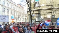 Prosvjed radnika DIOKI-ja u Zagrebu, 20. ožujak 2012.