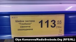 Ціна на свинину в Києві