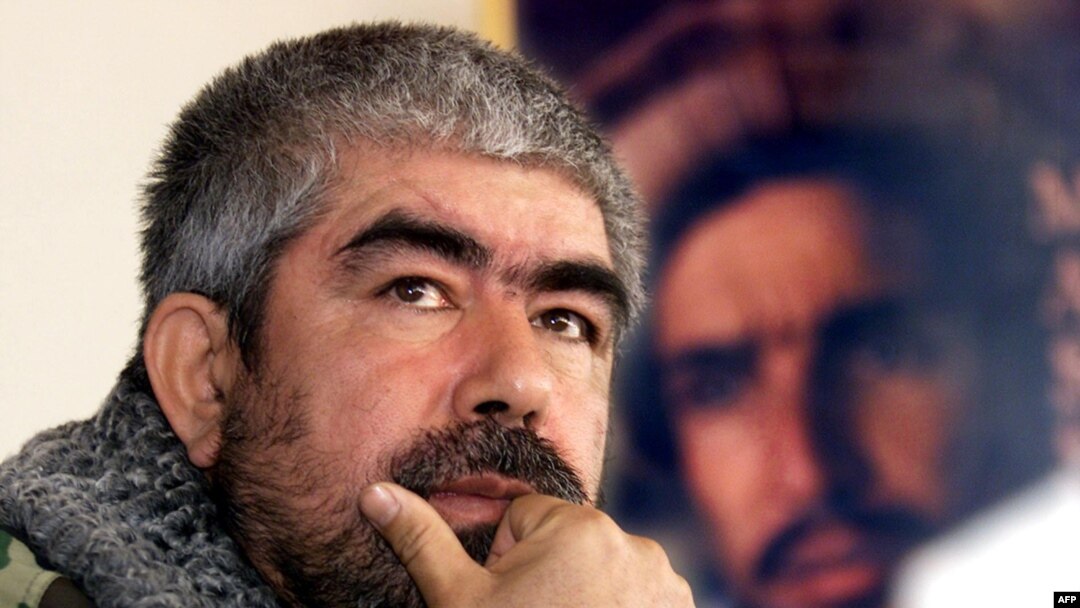 Abdul Rashid Dostum in Kabul in December 2001