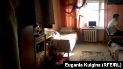 Комната в "Пункте временного размещения" пострадавших от наводнения в Хабаровске