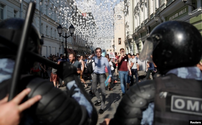 Акция протеста 27 июля 2019 года в Москве