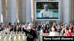 Papa Francisc a ținut predica duminicală din biblioteca Vaticanului, 8 martie 2020.