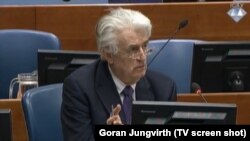 Radovan Karadžić u sudnici tribunala u Hagu