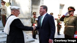 U.S. Defense Secretary Ash Carter previously met with Afghan President Ashraf Ghani in Kabul on July 12.