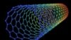Трехмерная модель одностенной карбоновой нанотрубки, играющая роль волокна, по которому движутся фононы