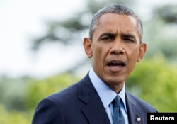 АҚШ президенті Барак Обама Ресейге қарсы санкцияларды жариялап тұр. Вашингтон, 29 шілде 2014 жыл.