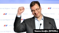 Serbiýanyň premýer-ministri Aleksandar Wuçiç.