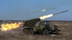 Exercițiu militar rusesc cu lansator de rachete Grad (imagine de arhivă) 