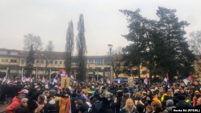 Protest u Požegi, 23. februar 2025.
