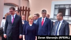 Aleksandar Vučić i Kolinda Grabar Kitarović u poseti Dalju, 20. juni 2016.