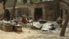 Место недавнего погрома и бесчинств экстремистов в одном из селенийв в нигерийском штатае Борно, 4 февраля 2016