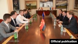 Скопје-Американскиот дипломат Метју Палмер на средба со претеседателот на ВМРО-ДПМНЕ Христијан Мицкоски,01.08.2018