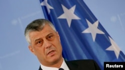 Ministri i Jashtëm i Kosovës, Hashim Thaçi.