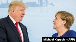 Президент США Дональд Трамп і канцлер Німеччини Ангела Меркель (архівне фото)