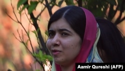 Pakistani activist and Nobel Peace Prize laureate Malala Yousafzai