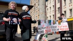 A demonstration in May in support of Khodorkovsky