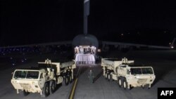 Американские военные доставили фрагменты THAAD в Южную Корею. Март 2016