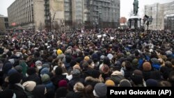 تظاهرات در حمایت از الکسی ناوالنی در روسیه