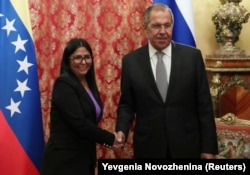 Міністр закордонних справ Росії Сергій Лавров зустрівся з віцепрезиденткою Венесуели Делсі Родрігес у Москві, Росія, 21 серпня 2019 року