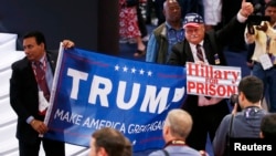Прихильники Дональда Трампа на з'їзді Республіканської партії, Клівленд, 18 липня 2016 року