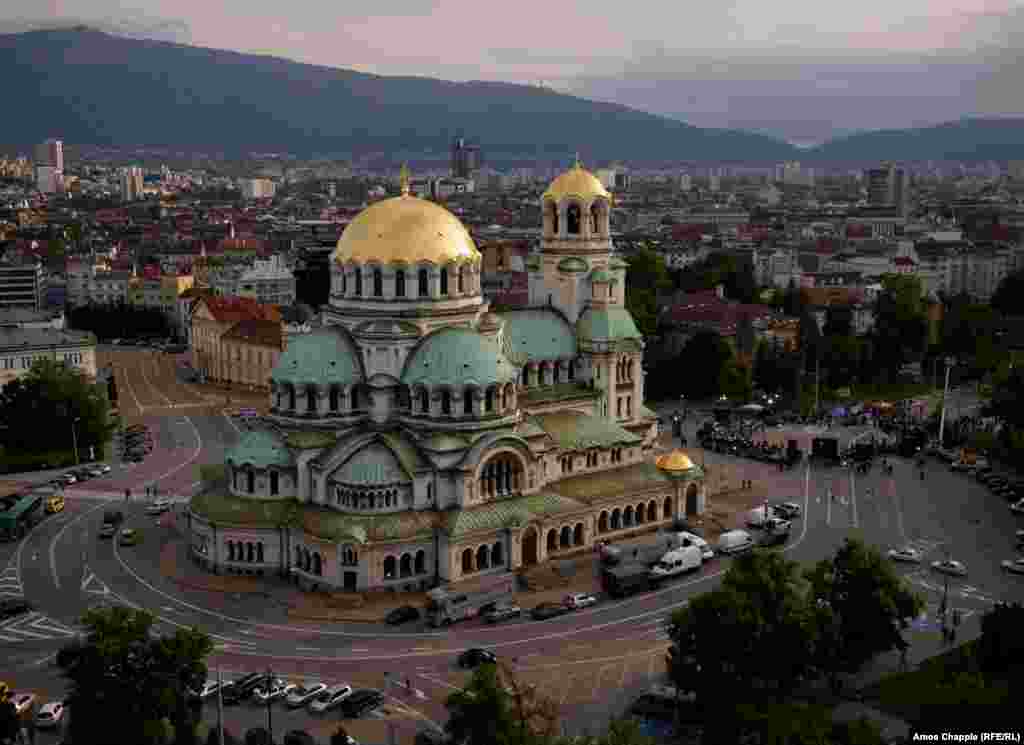 Сафія, Баўгарыя. Катэдральны сабор Сьвятога Аляксандра Неўскага.