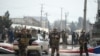 FILE Afghan soldiers at the site of a suicide car bomb attack in Kabul on March 2