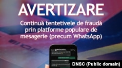 Avertizare DNSC: continuă campaniile de fraudă prin WhatsApp și SMS.
