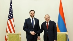 Armenia-U.S.-Armenian Prime Minister Nikol Pashinyan with U.S. Vice President J.D. Vance during his visit to Armenia, Photo courtesy of the Government of the Republic of Armenia, Yerevan, February 9, 2026.