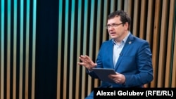 Marcel Spatari, președintele comisiei pentru integrare europeană a Parlamentul Republicii Moldova, deputat PAS, în studioul Europei Libere