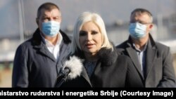 Ministarka rudarstva i energetike Srbije Zorana Mihajlović, 26. novembar 2020.