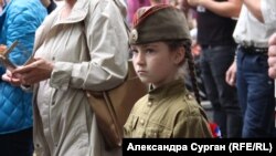 Кадры, снятые во время проведения акции «Бессмертный полк» в Севастополе. 9 мая 2018 года