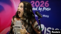 FOTO DE ARHIVĂ: Dara, câștigătoarea Concursului Eurovision din 2026. Grație ei, ediția de la anul va fi la Burgas, în Bulgaria.