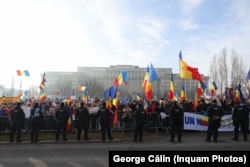 Protestul în favoarea reluării turului II, la care au participat susținătorii lui Georgescu pe 10 ianuarie la București.