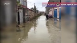 Yağış üç gündür dayanıb. Binəqədidə evlər hələ də su içindədi