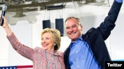 Hillary Clinton və Tim Kaine