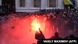 În preajma administraţiei prezidenţiale din Kiev, 1 decembrie 2013