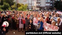 Protestul din fața Judecătoriei Chișinău, sediul Ciocana