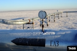 Газопровод в Ямало-Ненецком автономном округе России. 23 октября 2012 года.