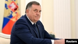 The Bosnian Serb leader Milorad Dodik, who is sanctioned by the United States for alleged corruption and threatening the stability and territorial integrity of Bosnia, will meet the participants of the event. (file photo)