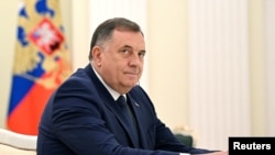 Milorad Dodik prilikom sastanka sa ruskim predsjednikom Vladimirom Putinom, 23. maj 2023.