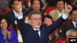 Presidenti i ri i Koresë së Jugut, Moon Jae-in.