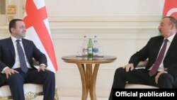 Վրաստանի վարչապետ Իրակլի Ղարիբաշվիլի և Ադրբեջանի նախագահ Իլհամ Ալիև, արխիվ