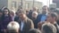 Armenia - Prime Minister Karen Karapetian (C) meets voters during an election campaign trip to Lernamerdz village, 8Mar2017.