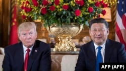 Президент Трамп и председатель Си Цзиньпин 