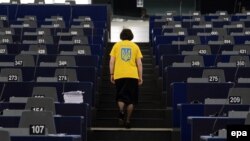 Депутат Європейського парламенту Сандра Калнієте, Страсбург, 12 березня 2014 року