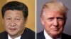 Chinese President Xi Jinping (left) and U.S. President Donald Trump